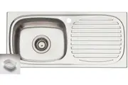 Oliveri Martini Single Left Hand Bowl Inset Sink With Drainer MR501