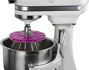 [WHISK WIPER] PRO for Bowl-Lift Stand Mixers - Mix Without The Mess - The Ultimate Stand Mixer Accessory - Only Compatible with KitchenAid Bowl-Lift Stand Mixers Using a 6-Wire Whisk (Color: Violet)