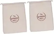 iplusmile 2Pcs Reusable Flax Drawstring Bread Bags Portable Organic Storage Pouches for Homemade Bread Artisan Loaves Convenient and Odorless Bakery
