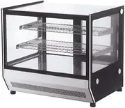 Bonvue Cake Display Fridge, Countertop Cake Display Fridge, 2-Level Food Display, Glass Door Refrigerator