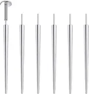 [Lsnevsie] 20G 18G 16G 14G ASTM F136 Titanium Piercing Taper Insertion Pin for Threadless Septum Nose Lip Rings Labret Tragus Helix Cartilage Rook Earrings Piercing Jewelry Taper Insertion Tool 6Pcs