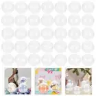 50 Pcs Simple Fine Transparent Useful Round Empty Capsules Kids