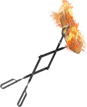 26'' Heavy Duty Fireplace Tongs Log Grabber Fire Pit Campfire BBQ Firewood Tools