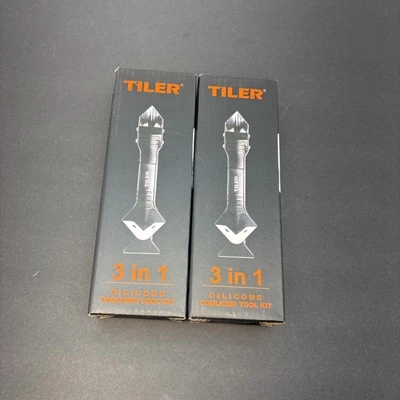 TILER 5 in 1 Silicone Caulking Tools Sealant Finishing Tool Grout Scraper Reuse