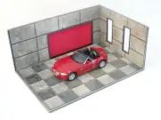 Miniature scene Diorama model kit 1/18 Auto garage Car models display Scale 1:18