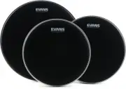 Evans Onyx Coated 3-piece Tom Pack - 12/13/16 inch (3-pack) Bundle