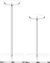 2Pcs Acrylic Hat Stand Wig Display Rack Clear Hat Stand Baseball Hat Rack Multifunctional Anti-Slip Decorative Hat Display Stand Adjustable Height Hat Holder for Display Hats Wig