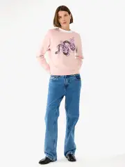 Snake Floral Sweatshirt