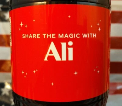 Share A Coke With Ali 2020 Personalized Coca Cola Bottle