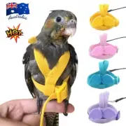 Flying Training Band Parrot Bird Harness Cockatiel Lead Leash 4 Sizes Outdoor TK