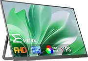 24" 120Hz Portable Monitor, FHD 1080P, 100% sRGB, HDMI/USB-C, Built-in Stand & VESA Mount, External Second Screen for Gaming, Work, and Travel