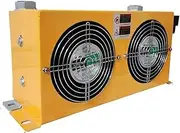 AH0608TL-60L Hydraulic Air Cooler Air Cooled Oil Radiator 48W Series Plate-Fin Aluminum Oil Coolers 60L/MIN Wide Range of Applications(380)
