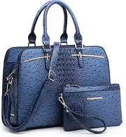 [Dasein] Women Satchel Handbags Shoulder Purses Totes Top Handle Work Bags With Matching Wallet