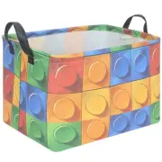 FXOLCSHE Building brick Basket,Building block book storage box,Laundry hamper...