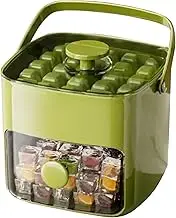 Ice Block Mold, 2 in 1 Drawer Type Ice Tray, Large Capacity Refrigerator Ice Storage, Press-Type Design Easy Release ICES Making Aid for Daily Life Kitchen Gathering Picnic Camping