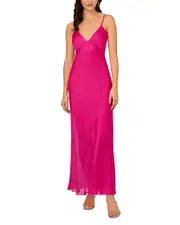 Liv Foster Satin A Line Dress