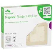 [Molnlycke] Mepilex Border Flex Lite Wound Dressing 581200 7.5cm x 7.5cm 5 Pack