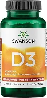 Swanson Premium High Potency Vit D-3 2 000 IU 250 Capsules