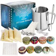 123PCS DIY Candle Making Kit Candle Craft Tool Set Pouring Pot Wick Wax Gift AU