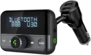 Bluetooth Car FM Transmitter Audio Adapter Receiver Wireless Handsfree Voltmeter