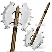 31” Foam Double-Head Dwarf Axe Fantasy Medieval Renaissance Cosplay Costume Prop