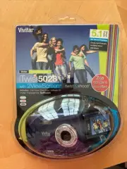 Vivitar ViviCam iTwist 5028 5.1 Mega Pixels Digital Camera Blue Factory Sealed