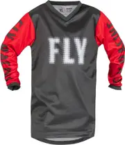 Fly Racing F-16 Motocross Youth Jersey, grey-red, Size XL Grey Red