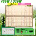 450W LED Grow Light Indoor Veg Growing Bloom Flower Full Spectrum Hydroponic Kit
