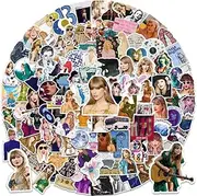 LEIAOLY 200PCS Taylor Music Sticker for Adult, Female Pop Singer Swift Ablum Stickers for Teen Girl, Waterproof Vinyl Sticker for Water Bottle Laptop Phone Skateboard Bike Party Favors