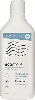 ecostore Shampoo, Fragrance-free, 11.8 fl oz (350 ml), Ultra Sensitive, No Synthetic Fragrance, Non Silicone, Non-Paraben, Smooth