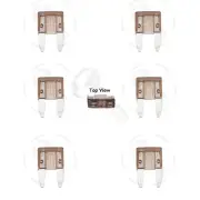7A Amp 6x Mini Blade Fuse APM ATM Motorcycle Automotive Trip Spade Set Kit