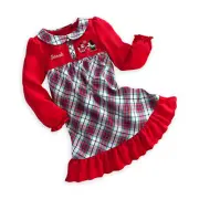 Disney Mickey and Minnie Mouse Nightgown for Girls - Size 2, 3, 4, 5/6, and 7/8