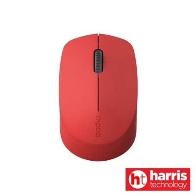 Rapoo M100 Wireless 2.4GHz/Bluetooth Optical Mouse - Red