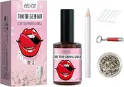 Eelhoe Tooth Gem Set, Tooth Gem Set with Glue, Reliable Materials with Multiple Functions, Long-Lasting Shine, Does Not Affect Daily Life