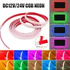 12V COB LED Strip Neon Lights IP68 Waterproof Flexible Tape Home Outdoor Garden