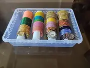 [Shubh Empire Kart] Shubh Empire Bangle Box for Women With Partition - Portable Jewelry Organizer With Latest Stylish Design - Transparent Chudi Box for Storage, Watches