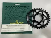 AbsoluteBlack OVAL Direct Mount Chainring-For Sram / GXP 6mm Offset (26T-34T)