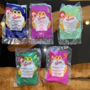 BARBIE McDonald's Happy Meal Toys Sealed 1996 COMPLETE SET OF 5 New