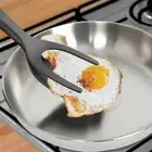 2 In 1 Nylon Grip Flip Tongs Egg Spatula Tongs Steak Spatula Fried Turners Tools