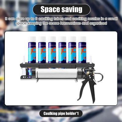 Caulking Tool Organizer Carbon Steel Caulking Tool Organizer Wall Mounted EmFgf