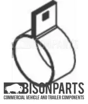 "DAF LF45 2001> (FA45.130, 45.150, 45.170) EXHAUST CLAMP 21906, BP103-613
