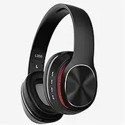 Finish Premium Rechargeable Wireless Headphones Bluetooth Over Ear Headphones Foldable Headset with Mic, Noise Canceling Gaming Headphone with Microphone & Surround Sound(Black)