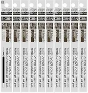Sakura Craypas R-GBN05#17 (10) Ballpoint Pen Refill, For Ball Sign iD, 0.02 inches (0.5 mm), Mocha Black, 10 Pieces