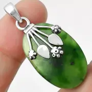 Natural Chrome Chalcedony 925 Sterling Silver Pendant Jewelry P-1647