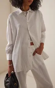 [DARKPARK] Keanu Striped Modal Shirt