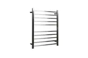 HOTWIRE Hotwire Heated Towel Rail - Square Bar (H900mmxW700mm) with Timer - Brushed Nickel