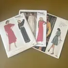 Lot of Vintage VOGUE Sewing Patterns Geoffrey Beene #1098 1389 2998 Sz 14 UC/FF