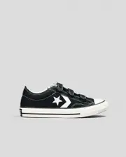 [Converse] Converse Junior Boys' Star Player 76 Shoes in Black/Vintage White/Egret Size 03 03 Black/Vintage White/Egret