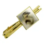 Gosling Baby Goose Geese Square Tie Bar Clip Clasp Tack- Silver or Gold