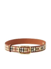 Burberry Check and Leather Belt